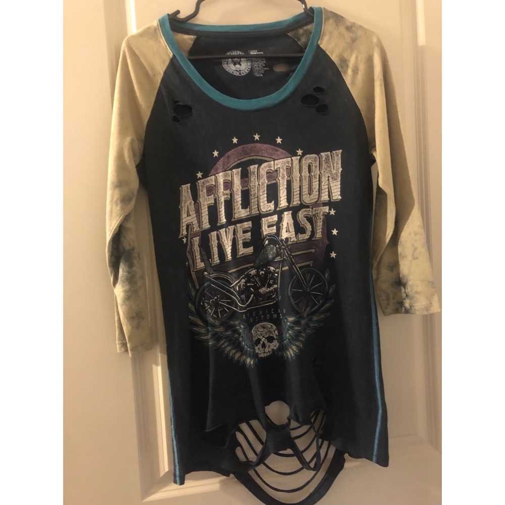 Affliction 3/4 sleeve